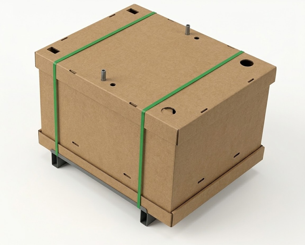 Int. packaging + Carton + metal Pallet for Single Orthostand